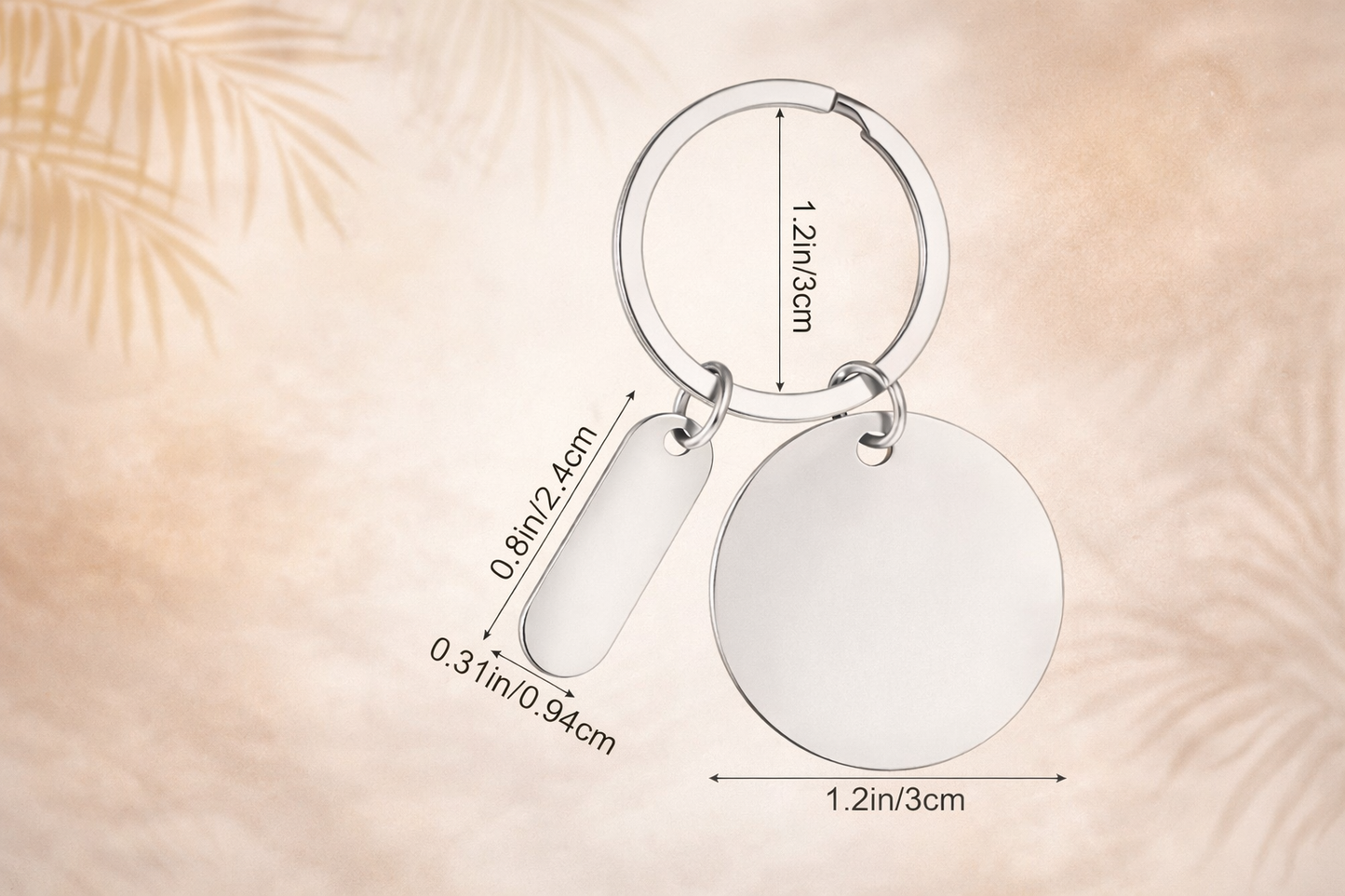 Personalized Coordinates Keychain – Custom Location Gift with Name, Date & Charm