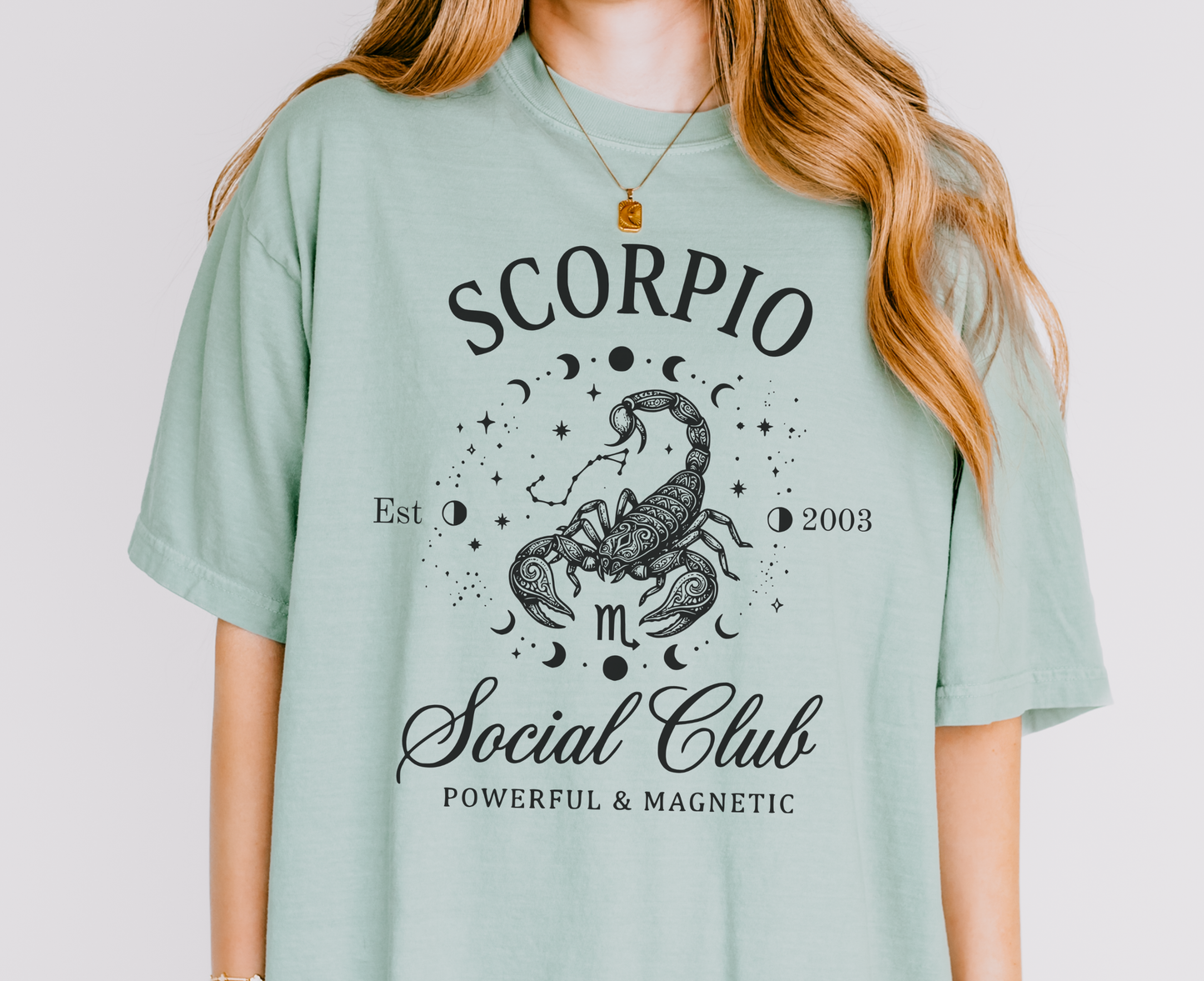 Custom Zodiac Social Club Shirt – Personalized Year Tee, Astrology Graphic Tee, Leo Virgo Aries Zodiac Shirt, Boho Celestial Shirt, Comfort Colors 1717