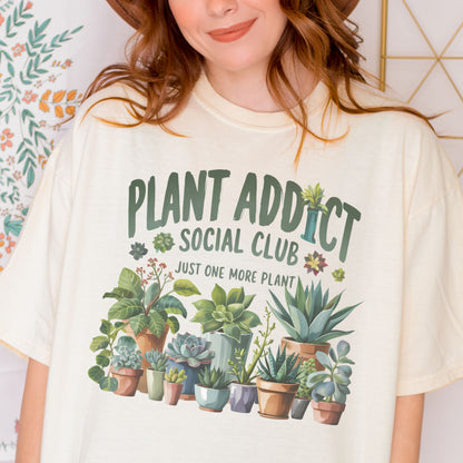 Plant Addict Social Club Graphic Tee - Comfort Colors 1717 Ivory