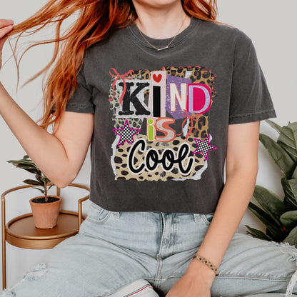 Kind Is Cool Graphic Tee - Comfort Colors 1717 - Pepper